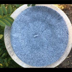 Gray Beaded Beret